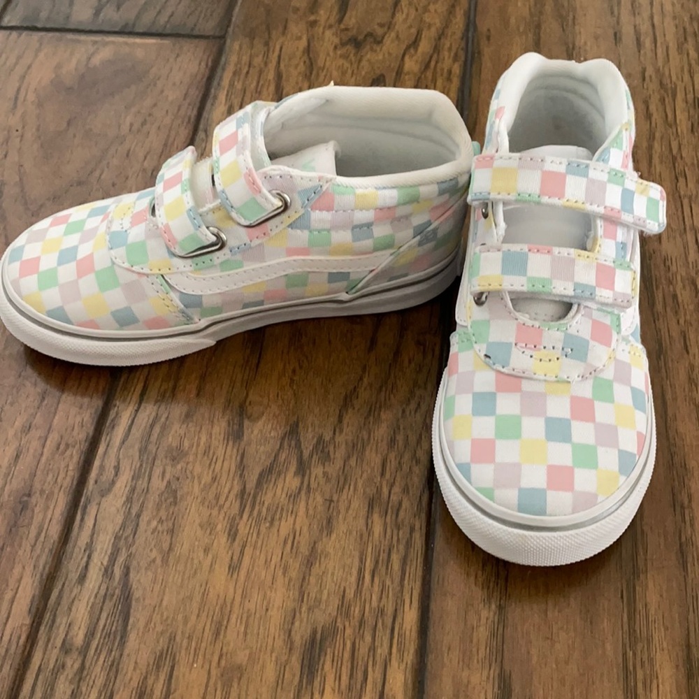 Toddler Girl Checkered Vans - Never Worn!